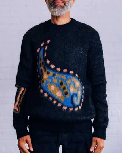 Paisley Mohair Sweater (Small)